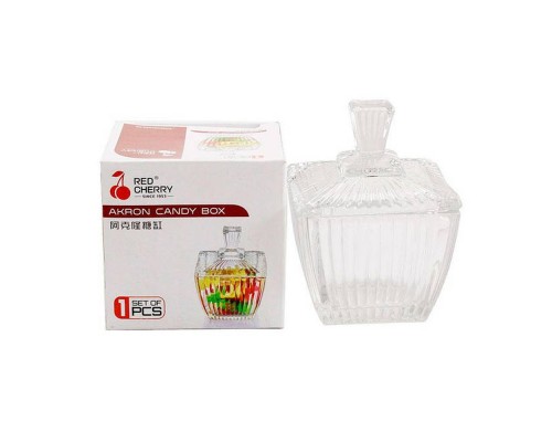 Цукорниця скло 330мл 12*9,5*5,3см TG524