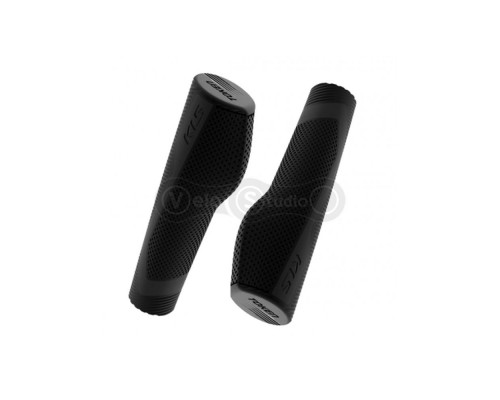 Ручки для велосипеда чорна спіраль 324