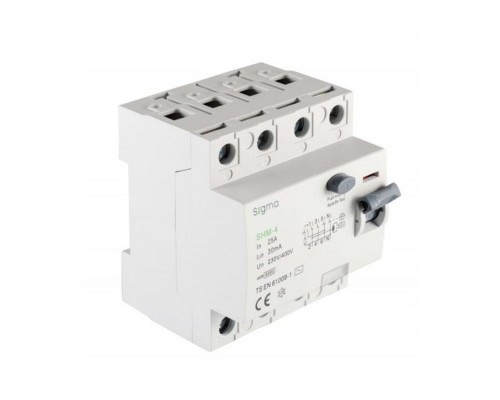 Вимикач диф.струму Sigma 4р 40А 300мА 55-59-16