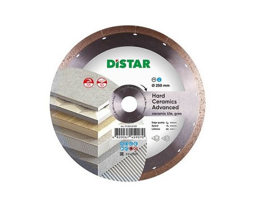 Диск алмазний DISTAR 250*1.4*25.4 Hard Ceramics Adv 11120349019 91202