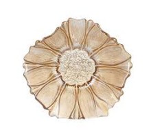 Салатник Bona Di Flower 18,5*7см скло амбер 992-108