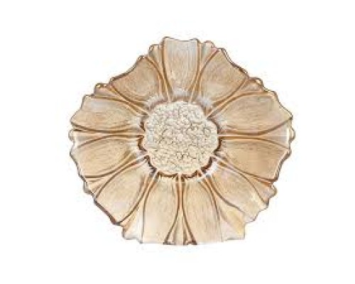 Салатник Bona Di Flower 18,5*7см скло амбер 992-108