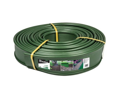 Бордюр газонний 18м*12,5см зелений/чорний OBKG18125