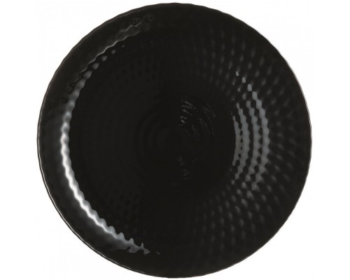 Тарілка обідня склокераміка чорний 25см "PAMPILE" Q4618 Luminarc