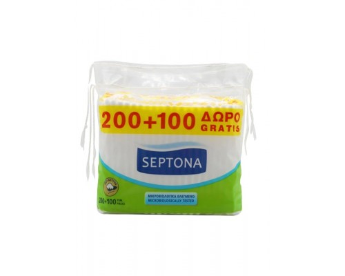 Ватні палички (запаска) 200+100шт Septona Ватні палички (запаска) 200+100шт Septona