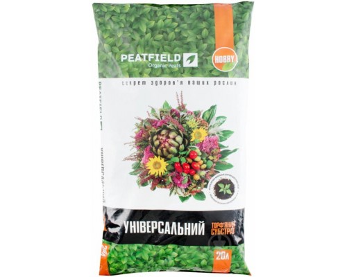 Грунт субстрат PEATFIELD торфяний (земля) універсальний 20л 103634