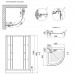 Душова кабіна Lidz WIEZA SC90*90 низький, скло Linie 4 мм 33722