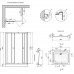 Душова кабіна Lidz WIEZAK SC100*80 низький, скло полоса Linie 4 мм 33726
