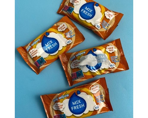 Вологі серветки Mix Fresh 15шт/50