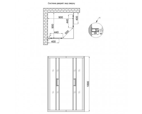 Душова кабіна QT TAURUS WHI 1099SC6 90*90 скло 6мм Clear 33599 Душова кабіна QT TAURUS WHI 1099SC6 90*90 скло 6мм Clear 33599