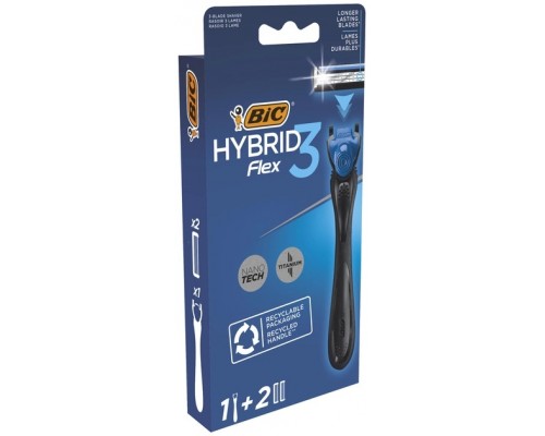 Станок для гоління BIC Гибрид 3 Flex система (+2леза) Станок для гоління BIC Гибрид 3 Flex система (+2леза)