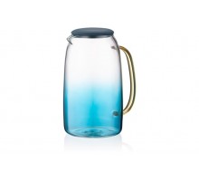 Глечик Ardesto Blue Atlantic з кришкою 1600мл б/с скло силікон AR2616BA