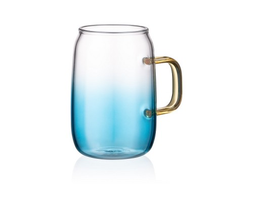 Набір чашок з ручками Ardesto Blue Atlantic 300мл 2од.б/с скло AR2630BA