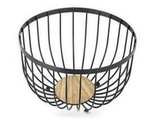 Корзинка-фруктовниця Ardesto Midori 25*25*13см метал дерево чорний AR0904B Корзинка-фруктовниця Ardesto Midori 25*25*13см метал дерево чорний AR0904B