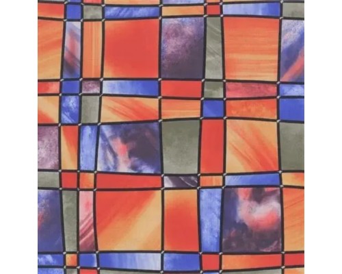 Плівка самоклеюча 67,5*15м GEKKOFIX Вітраж квадрати 11805