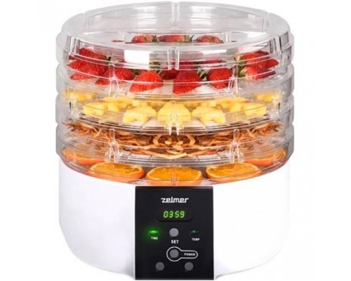 Сушарка для овочів та фруктів Zelmer ZFD 1005 500Вт ф32см 4 піддони 5л/5кг