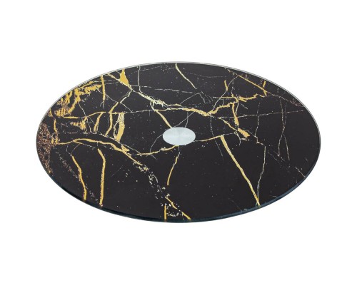 Блюдо-тортівниця 30см поворотне Marble Black 6870646
