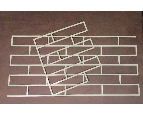 Трафарет для штукатурки пластиковий 3мм Цеглина 250*60мм 324
