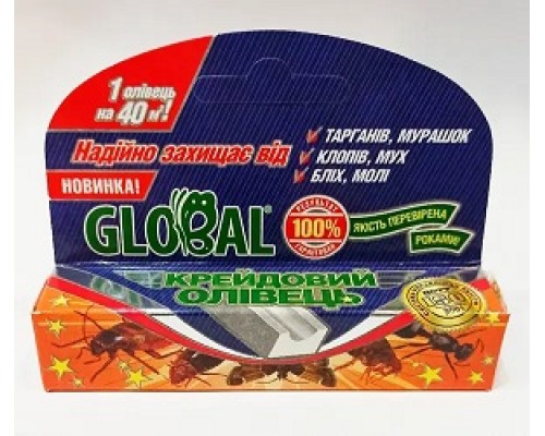 Олівець крейдяний Global від повзаючих комах 20г 089778