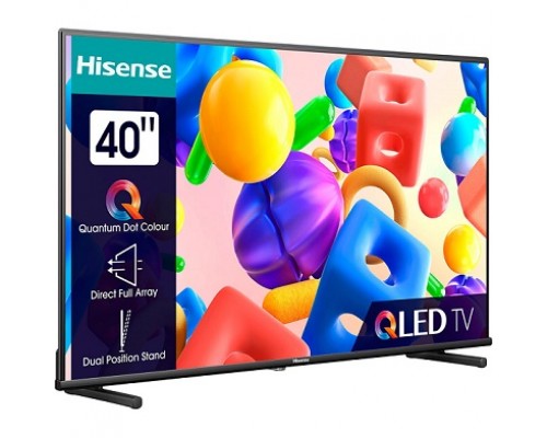 Телевізор HISENSE 40A5KQ 40" чорний  Smart-TV 1920x1080 Wi-Fi Android 1,5/4Gb T2/S2 200*200мм 60Гц 39Вт 134137