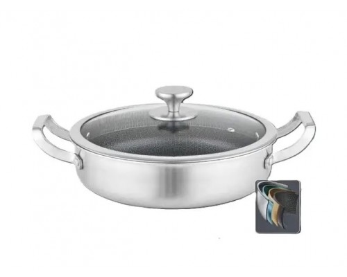 Сотейник глибокий 28*7см н/ж сталь BN-700