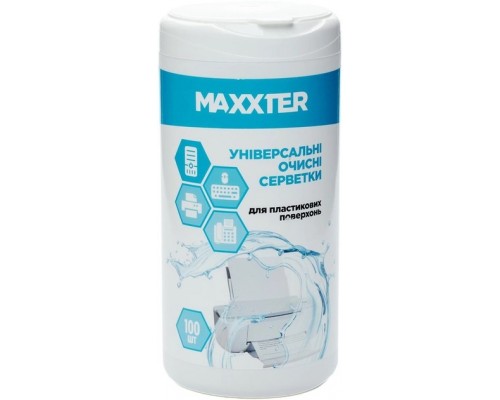 Серветки очисні в тубі для пластикових поверхонь 100шт CW-PL100-01