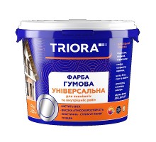 Фарба гумова універсальна TRIORA 1,2кг білий 10