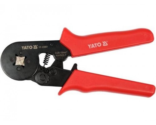 Кліщі для опресування та зачистки проводів YATO 175мм AWG 23-7 0,25-10мм2 YT-23051 Кліщі для опресування та зачистки проводів YATO 175мм AWG 23-7 0,25-10мм2 YT-23051