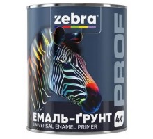 Емаль-грунт 2,5кг ЗЕБРА PROF 055P жовтий