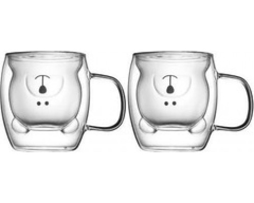 Набір чашок Vittora 250мл ANIMALS 2шт. подвійне дно VT-5303-250