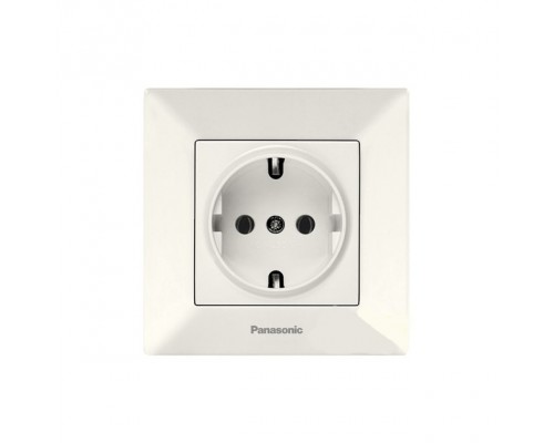 Розетка 1-на з заземлення Panasonic Arkedia Slim крем 0202-2BG-UA