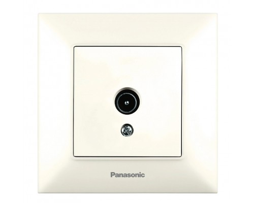 Розетка 1-на телевізійна TV Panasonic Arkedia Slim крем кінцева WNTC0451-2BG-UA