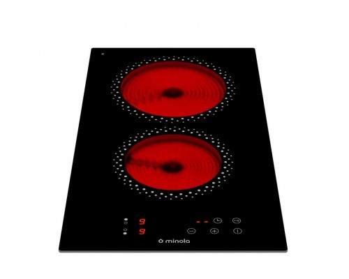 Варильна поверхня MINOLA Domino MVH3030 KBL електрична сенсор склокераміка 520x290x48 мм