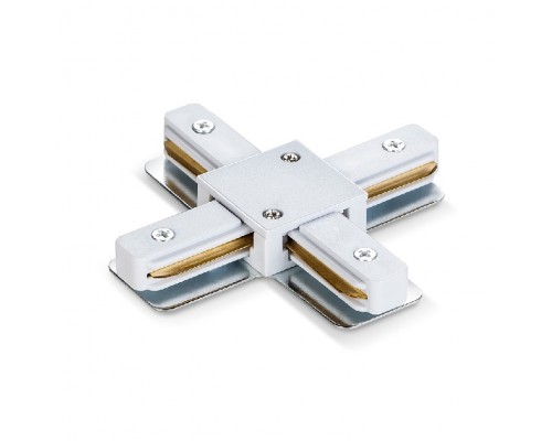 З'єднувач для шинопроводів хрестиковий VIDEX білий VL-TRF-CTX-W