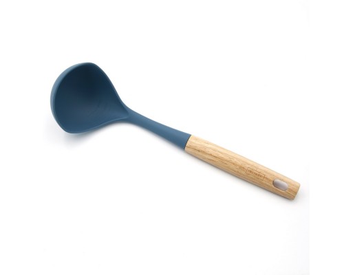 Ополоник Lessner 35,5см силікон з дерев.ручкою 10295