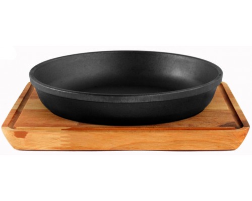 Сковорода чавунна BRIZOLL 200*40мм з підставкою H2040-D