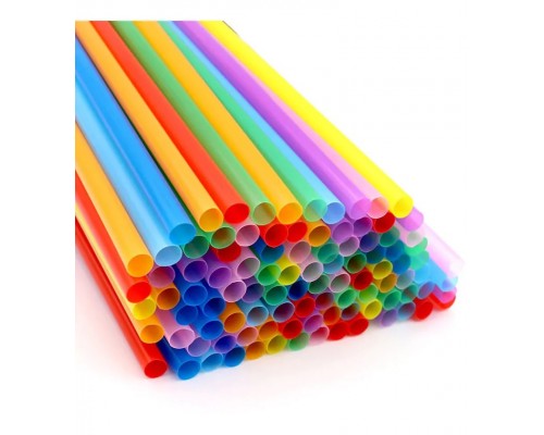 Трубочка для напоїв 210*6мм Мікс Фреш кольорова 500шт. 3319