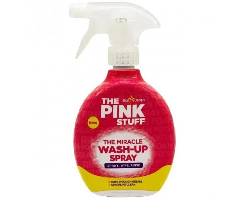 Спрей-засіб для миття посуду та чищення всіх поверхонь ві жиру Pink Stuff 500мл