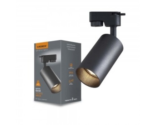 Світильник LED трековий VIDEX під лампу GU10 чорний VL-SPF06C-B