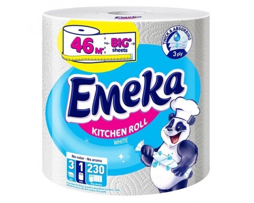 Рушники паперові EMEKA JUMBO 3-шар. 1шт