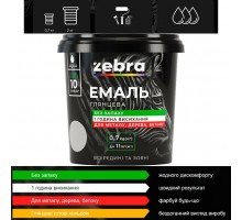 Емаль 2 кг ZEBRA Серія AQUA 34 світло-зелений