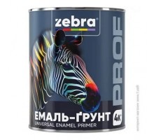 Емаль-грунт 0,8кг ЗЕБРА PROF 036P зелений