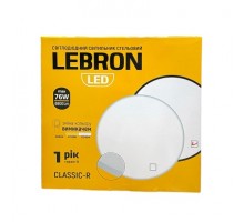Світильник LED LEBRON 76W 6800Lm 3500-6500K чорний L-CL-CLASSIC-RBI 15-24-69