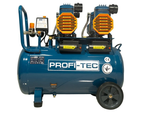 Компресор безмасляний PROFI-TEC OFC-50.4 (50 л, 3.0 кВт, 475 л/хв) 007822