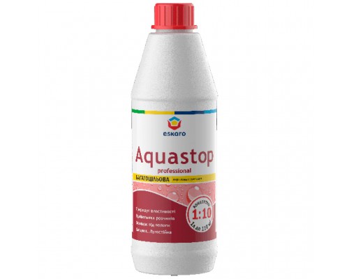 Грунтовка Aquastop Prof концентрат 1л 1:10 ESKARO Грунтовка Aquastop Prof концентрат 1л 1:10 ESKARO