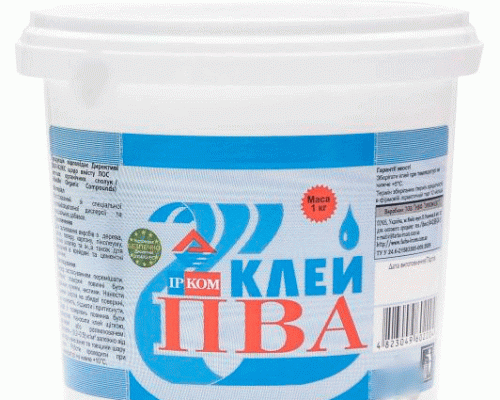 Клей ПВА ІРКОМ 1кг 3506