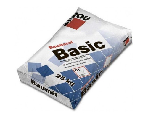 Клей для плитки керам. 40х40см Baumit Basic 25 кг