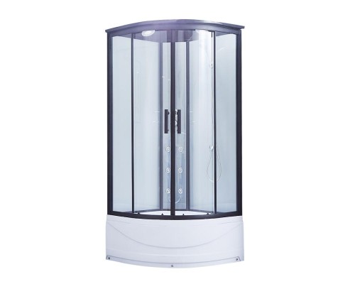 Гідробокс Lidz MAJATEK SBM (100*100) високий+ скло проз. 5мм + стінки WHI 33760
