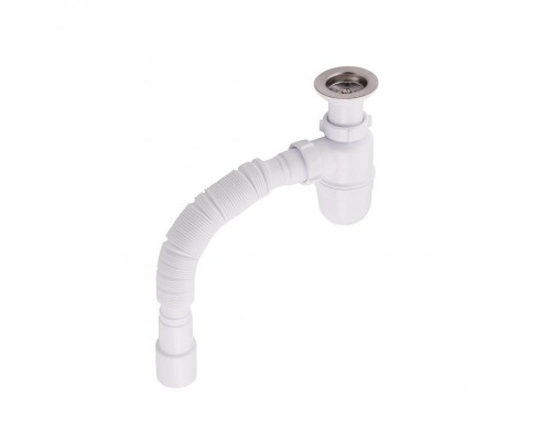 Сифон для умивальника Lidz (WHI) випуск 70мм (50мм) 36664