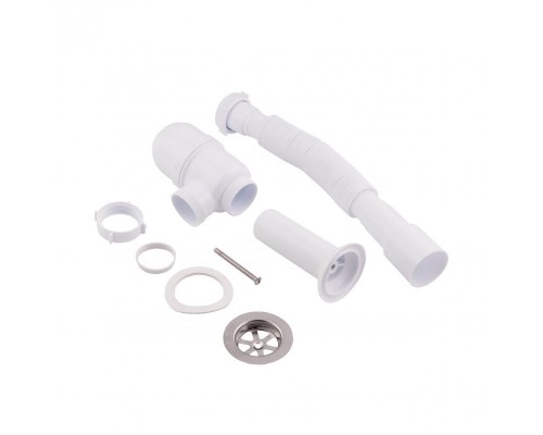 Сифон для умивальника Lidz (WHI) випуск 70мм (50мм) 36664